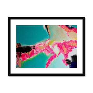 "An Island of Happiness" - (2020) - Abstract Print Framed & Mounted Print