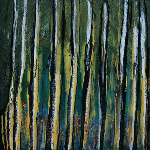 "Forest" - (2019) - 100x100x4cm Large Original Acrylic Abstract Painting