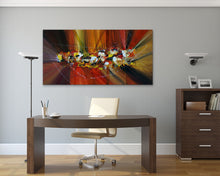 Load image into Gallery viewer, &quot;A Man and a Puffin&quot; - (2019) - 61x122x4cm Large Original Acrylic Abstract Painting