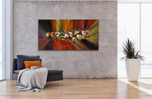 Load image into Gallery viewer, &quot;A Man and a Puffin&quot; - (2019) - 61x122x4cm Large Original Acrylic Abstract Painting