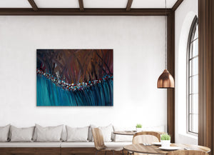 "Secret Garden" - (2019) - 60x80x4cm Original Acrylic Abstract Painting