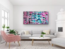 Load image into Gallery viewer, &quot;Happy Days&quot; - (2020) - 61x122x4cm Large Original Acrylic Abstract Painting