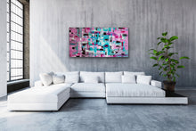 Load image into Gallery viewer, &quot;Happy Days&quot; - (2020) - 61x122x4cm Large Original Acrylic Abstract Painting