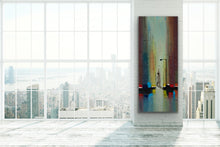 Load image into Gallery viewer, &quot;Lost City&quot; - (2020) - 50x120x2cm Large Original Acrylic Abstract Painting