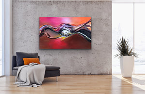 "The Bird" - (2021) - 122x76x4cm Large Original Acrylic Abstract Painting