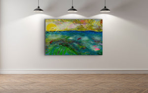 "After The Storm" - (2020) - 61x122x4cm Large Original Acrylic Abstract Wall Art