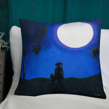 Load image into Gallery viewer, Premium Pillow with &quot;A Girl with a Dream&quot; Artwork