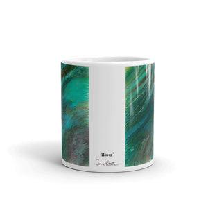 Coffee Mug with "Waves" Artwork