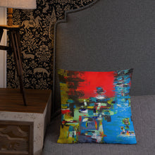 Load image into Gallery viewer, Premium Pillow with &quot;Boat&quot; Artwork