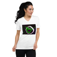 Load image into Gallery viewer, Unisex Short Sleeve V-Neck T-Shirt with &quot;Truth is Power&quot; Artwork