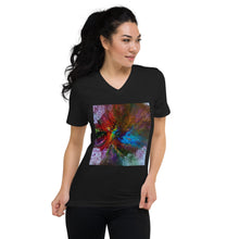 Load image into Gallery viewer, Unisex Short Sleeve V-Neck T-Shirt with &quot;Life&quot; Artwork