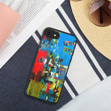 Load image into Gallery viewer, Biodegradable iPhone case with &quot;Boat&quot; Artwork