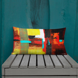 Premium Pillow with "Colours" Artwork