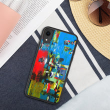 Load image into Gallery viewer, Biodegradable iPhone case with &quot;Boat&quot; Artwork