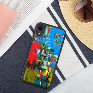 Biodegradable iPhone case with "Boat" Artwork