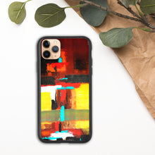 Load image into Gallery viewer, Biodegradable iPhone case with &quot;Colours&quot; Artwork