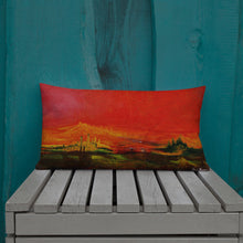 Load image into Gallery viewer, Premium Pillow with &quot;World on Fire&quot; Artwork