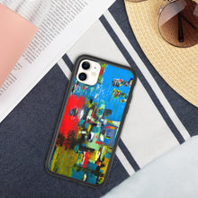 Load image into Gallery viewer, Biodegradable iPhone case with &quot;Boat&quot; Artwork