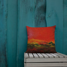 Load image into Gallery viewer, Premium Pillow with &quot;World on Fire&quot; Artwork