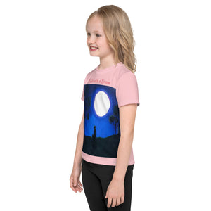 Kids T-Shirt with "A Girl with a Dream" Artwork