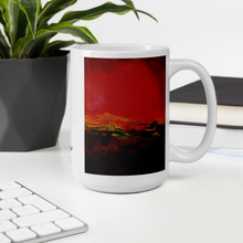 Load image into Gallery viewer, Coffee Mug with &quot;World on Fire&quot; Artwork