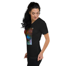 Load image into Gallery viewer, Unisex Short Sleeve V-Neck T-Shirt with &quot;Life&quot; Artwork