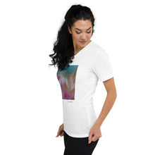 Load image into Gallery viewer, Unisex Short Sleeve V-Neck T-Shirt with &quot;Spring&quot; Artwork