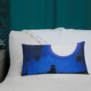 Premium Pillow with "A Girl with a Dream" Artwork