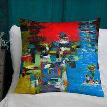 Load image into Gallery viewer, Premium Pillow with &quot;Boat&quot; Artwork