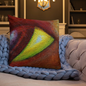 Premium Pillow with "The Eye" Artwork