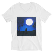 Load image into Gallery viewer, Unisex Short Sleeve V-Neck T-Shirt with &quot;A Girl and a Dream&quot; Artwork