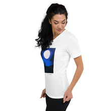 Load image into Gallery viewer, Unisex Short Sleeve V-Neck T-Shirt with &quot;A Girl and a Dream&quot; Artwork