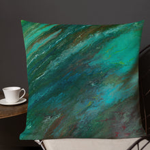 Load image into Gallery viewer, Premium Pillow with &quot;Waves&quot; Artwork