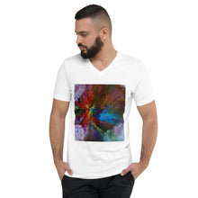 Load image into Gallery viewer, Unisex Short Sleeve V-Neck T-Shirt with &quot;Life&quot; Artwork