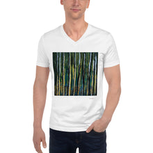 Load image into Gallery viewer, Unisex Short Sleeve V-Neck T-Shirt with &quot;Forest&quot; Artwork