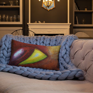 Premium Pillow with "The Eye" Artwork