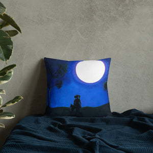 Premium Pillow with "A Girl with a Dream" Artwork