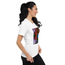 Load image into Gallery viewer, Unisex Short Sleeve V-Neck T-Shirt with &quot;Life&quot; Artwork