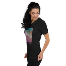 Load image into Gallery viewer, Unisex Short Sleeve V-Neck T-Shirt with &quot;Spring&quot; Artwork