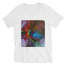 Load image into Gallery viewer, Unisex Short Sleeve V-Neck T-Shirt with &quot;Life&quot; Artwork