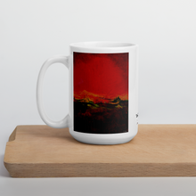 Load image into Gallery viewer, Coffee Mug with &quot;World on Fire&quot; Artwork