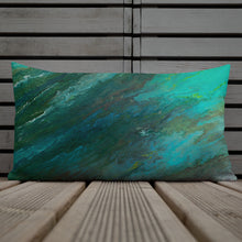 Load image into Gallery viewer, Premium Pillow with &quot;Waves&quot; Artwork