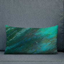 Load image into Gallery viewer, Premium Pillow with &quot;Waves&quot; Artwork