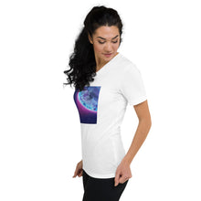 Load image into Gallery viewer, Unisex Short Sleeve V-Neck T-Shirt with &quot;Earth&quot; Artwork