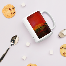 Load image into Gallery viewer, Coffee Mug with &quot;World on Fire&quot; Artwork