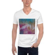 Load image into Gallery viewer, Unisex Short Sleeve V-Neck T-Shirt with &quot;Spring&quot; Artwork