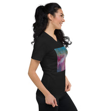 Load image into Gallery viewer, Unisex Short Sleeve V-Neck T-Shirt with &quot;Spring&quot; Artwork