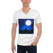 Load image into Gallery viewer, Unisex Short Sleeve V-Neck T-Shirt with &quot;A Girl and a Dream&quot; Artwork