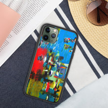 Load image into Gallery viewer, Biodegradable iPhone case with &quot;Boat&quot; Artwork