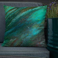 Load image into Gallery viewer, Premium Pillow with &quot;Waves&quot; Artwork